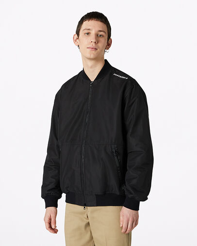 Converse Utility Bomber Jacket Converse Black, Front View