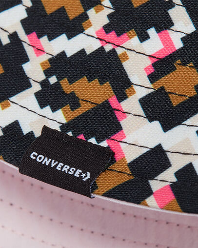 Reversible Bucket Hat Digi Leopard/Pink Foam, Back View