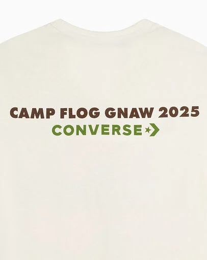 Gold Standard T-Shirt Camp Flog Gnaw 2025 Egret, Detail View