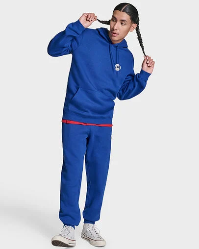 Chuck Taylor All Star Patch Hoodie Blue, Detail View