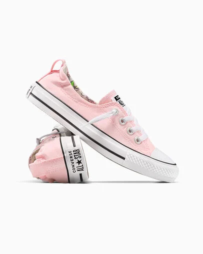 Chuck Taylor All Star Shoreline Pink Lemonade Slip On Donut Glaze Pink/White/Black, Detail Angle View