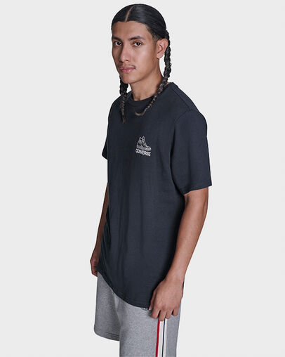 CONS Vintage Chucks T-Shirt Converse Black, Back View