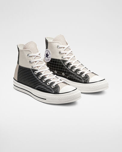 Quad Ripstop Chuck 70 Black/Egret/Oyster Grey