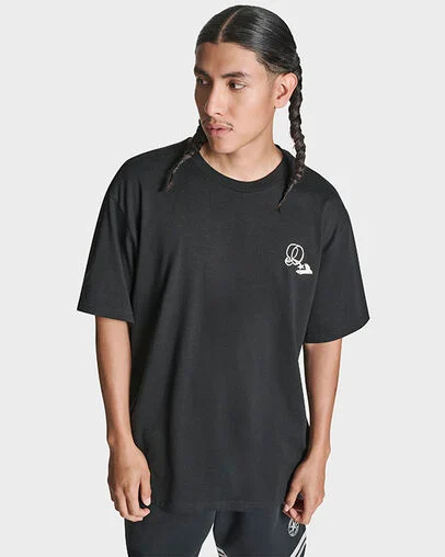 Caf&eacute; T-Shirt Black, Front View