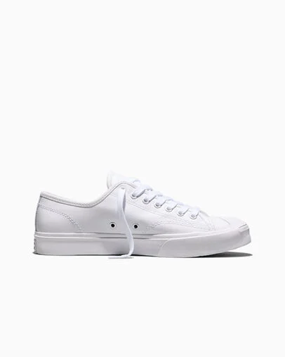 Jack Purcell Leather White/White/White, Outer Side View