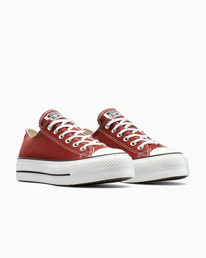 Chuck Taylor All Star Lift Platform Canvas Rottin Apple/White/Black, Top and Side View