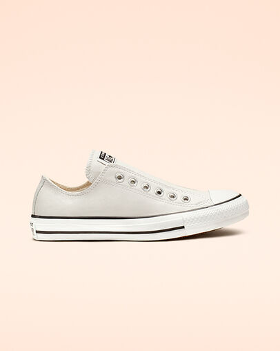 Chuck Taylor All Star Leather Slip Mouse/White/Black