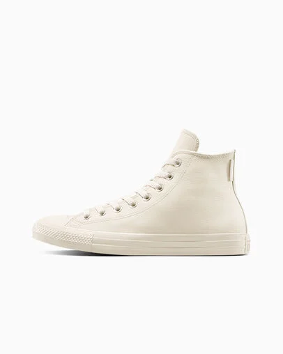 Chuck Taylor All Star Water-Repellent Leather Light Dune/Black/Light Dune, Inner Side View
