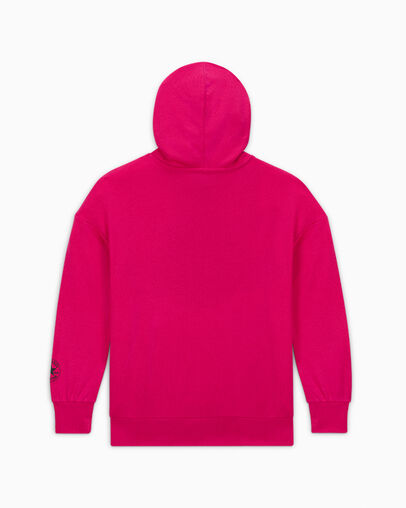 Oversized Hoodie Chaos Fuchsia, Back View