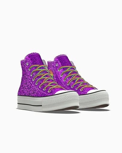 Custom Chuck Taylor All Star Lift Platform Glitter By You