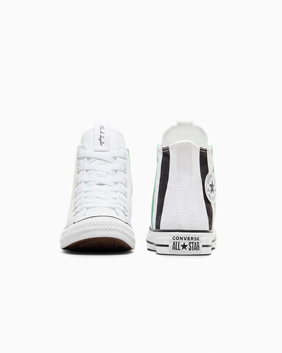 Chuck Taylor All Star Home Team White/Green/Black, Heel View