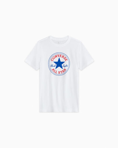 Chuck Patch Short Sleeve White, Front View