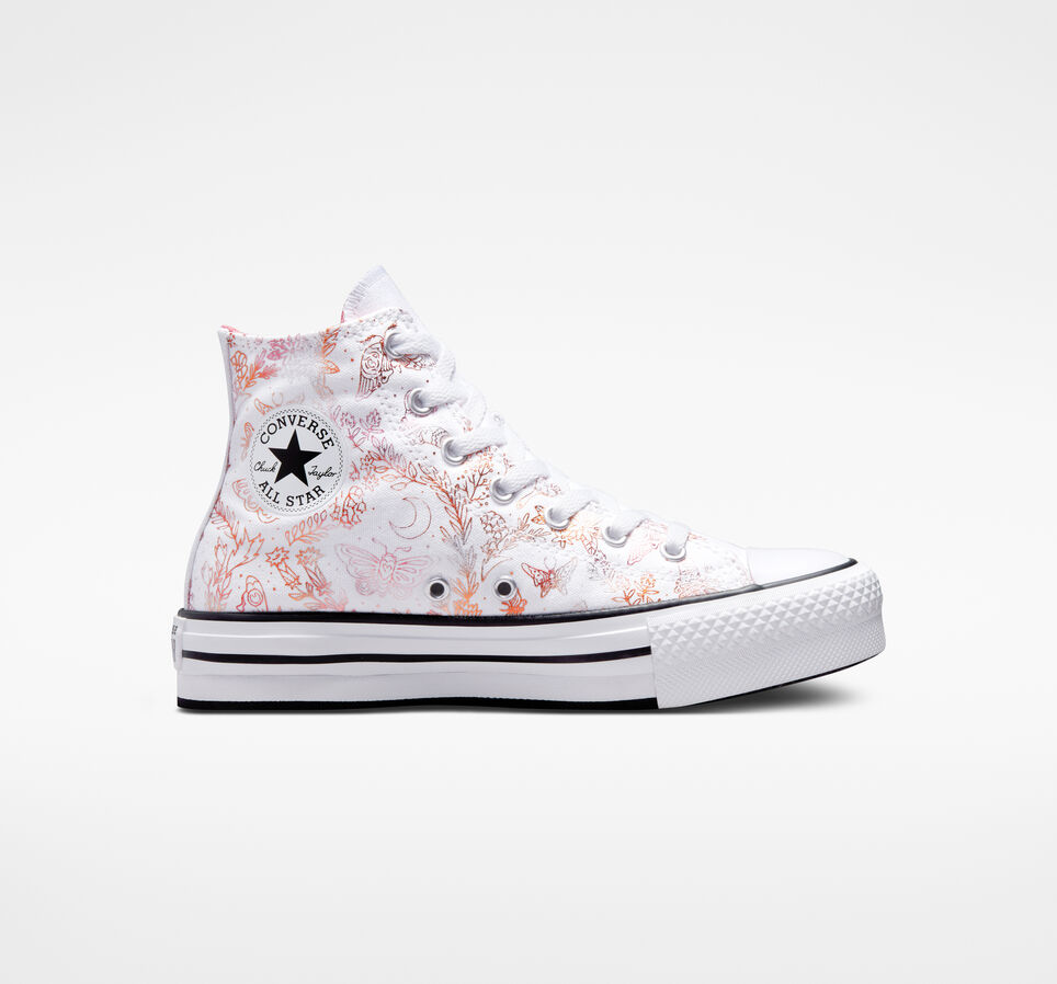 Chuck Taylor All Star EVA Lift Platform Butterfly Shine White/Madder Pink/Black