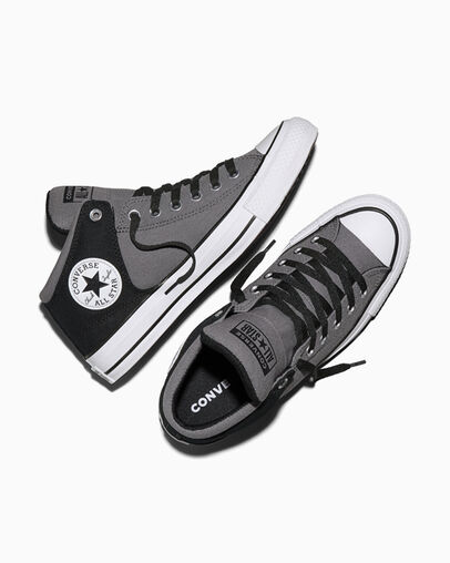 Chuck Taylor All Star High Street Colorblock Darker Grey/Black/White, Angled View