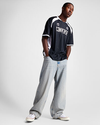 Soccer Jersey Converse Black, Full Body View