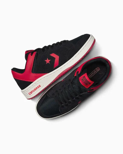 Converse Weapon Leather Black/Red/Vintage White