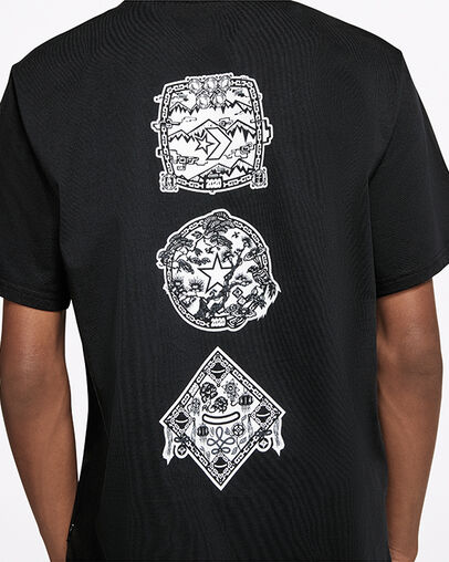 Chinese New Year Short Sleeve Converse Black