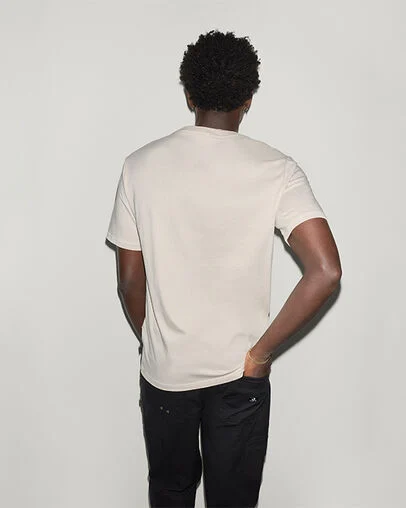 Fighting Bear Short Sleeve T-Shirt Classic Ecru, Full Body View