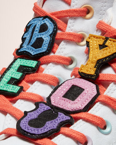 Converse x Millie Bobby Brown Chuck Taylor All Star White/Mandarin Red/Marina