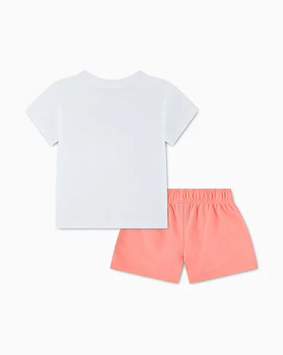 Chuck Taylor Patch T-Shirt and Shorts Set All Heat, Back View