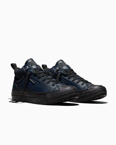Chuck Taylor All Star Malden Street Weatherized Obsidian/Black/Black, Top and Side View