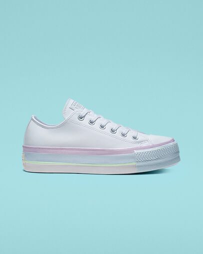Intergalactic Fade Chuck Taylor All Star Platform White/Lilac Mist/Polar Blue