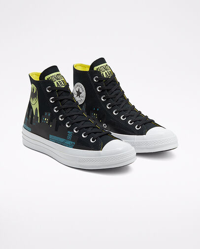 Converse x Batman x Chinatown Market Chuck 70 High Top Black/Blazing Yellow/White