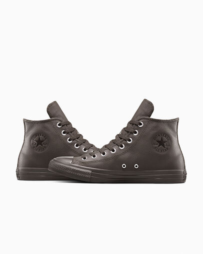 Chuck Taylor All Star Water-Repellent Leather Fresh Brew/Black/Fresh Brew, Detail Angle View