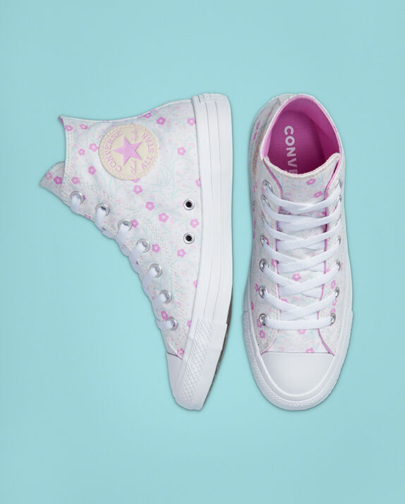 converse lilac rose gold