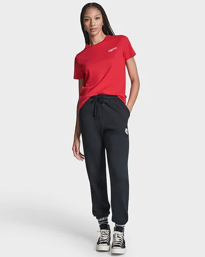 Winged Chucks T-Shirt Red, Back View