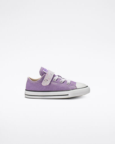 Chuck Taylor All Star Galaxy Dust Hook and Loop Low Top Bright Violet/Natural Ivory