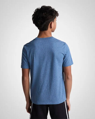 Chuck Patch T-Shirt Slacker Blue Heather, Back View