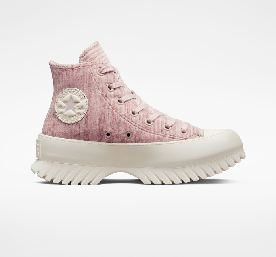 Chuck Taylor All Star Lugged 2.0 Velour Stone Mauve/Saddle/Egret