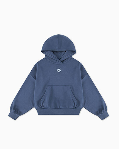 Relaxed Hoodie Slacker Blue, Detail View