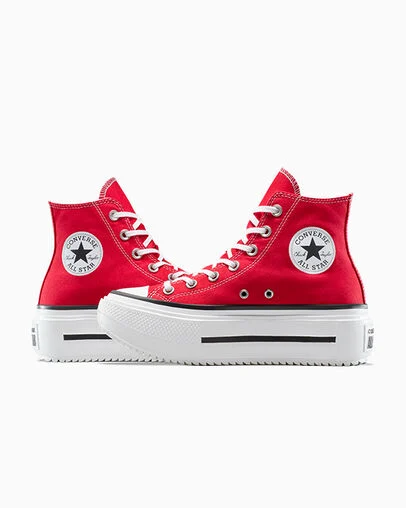 Chuck Taylor All Star Lift Double Stack Platform Canvas Red/Black/White, Detail Angle View