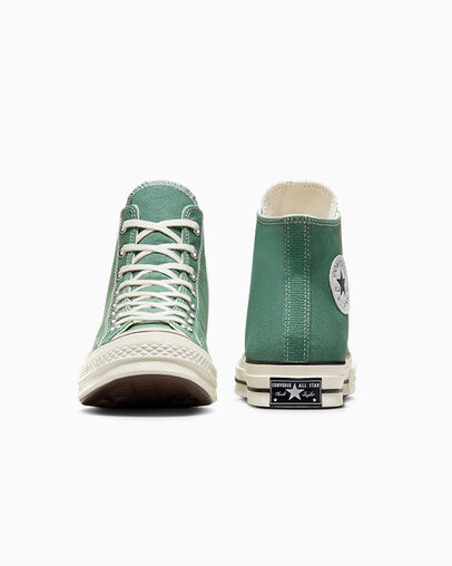 Chuck 70 Seasonal Color Admiral Elm Green/Egret/Black, Heel View