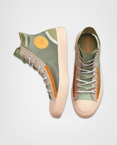 Translucent Mesh Utility Chuck Taylor All Star Deep Emerald/Shimmer/Papyrus