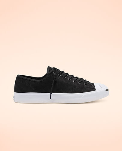Nubuck Leather Jack Purcell Black/Black/White