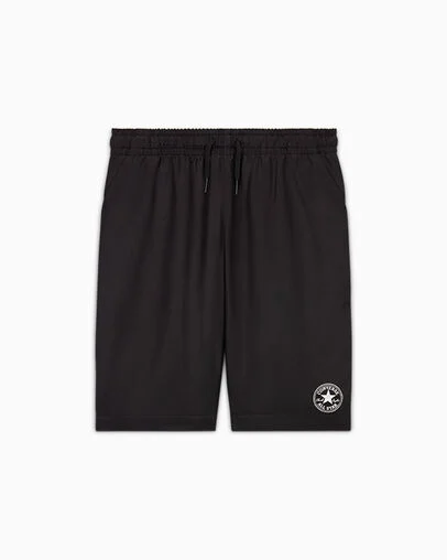 Chuck Patch Twill Shorts Black, Front View