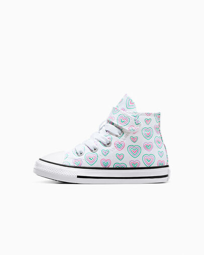 Chuck Taylor All Star Hearts Easy-On White/Oops Pink/White, Inner Side View