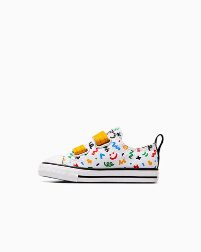 Chuck Taylor All Star Easy-On Doodles White/Yellow/Black, Inner Side View