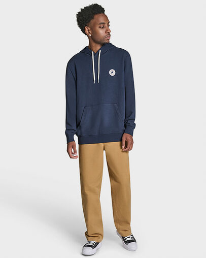 Chuck Taylor Patch Pullover Hoodie Converse Navy, Detail View