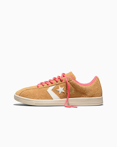 All Star Classic Trainer Suede Honey Stick Brown/Cherry Balm Pink/Egret, Inner Side View