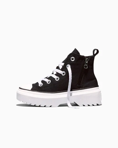 Chuck Taylor All Star Lugged Lift Platform Canvas Black/Black/White, Inner Side View