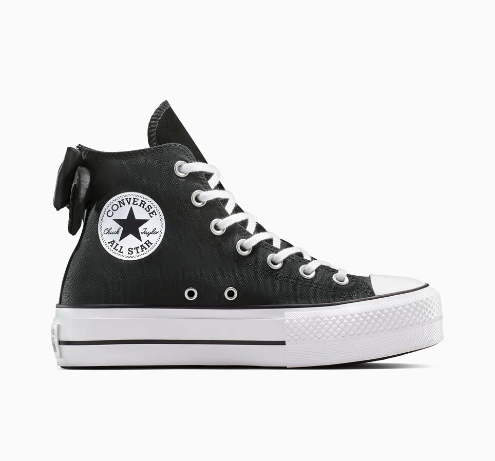 Chuck Taylor All Star Lift Platform Bows Black/White/Black