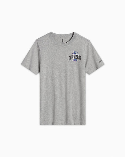 Soccer Star Graphic T-Shirt Dk Grey Heather, Front View