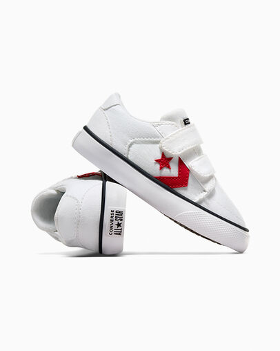 Belmont White/University Red/White, Detail Angle View