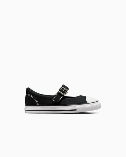 Chuck Taylor All Star Dainty Mary Jane Black/White/Black, Outer Side View