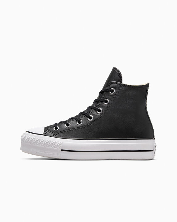 Chuck Taylor All Star Leather Platform Women's High Top Shoe