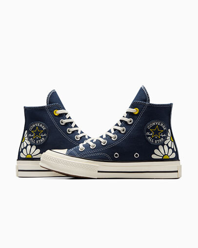 Chuck 70 Floral Navy/Egret/Dandy Lion, Detail Angle View